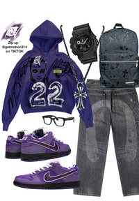 Deep purple  HEAVYWEIGHT ZIP-UP