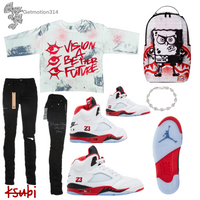 Fire red 5s Visionary Shirt