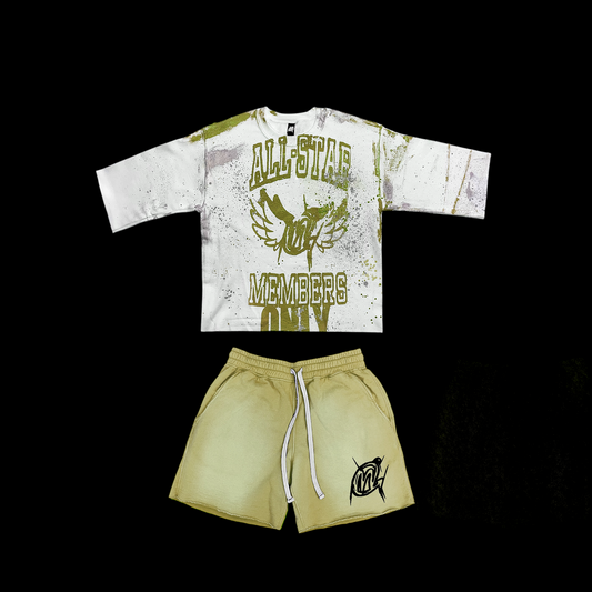 Military Green Short Set