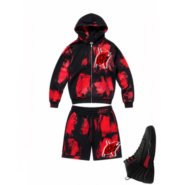 ABSTRACT Red/BLACK  set