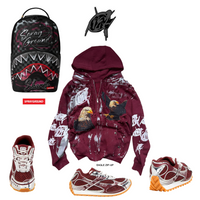Maroon eagle Zip-Up ( only 1 made)