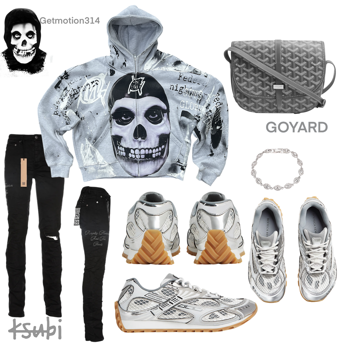 SKULLY Graffiti zip up