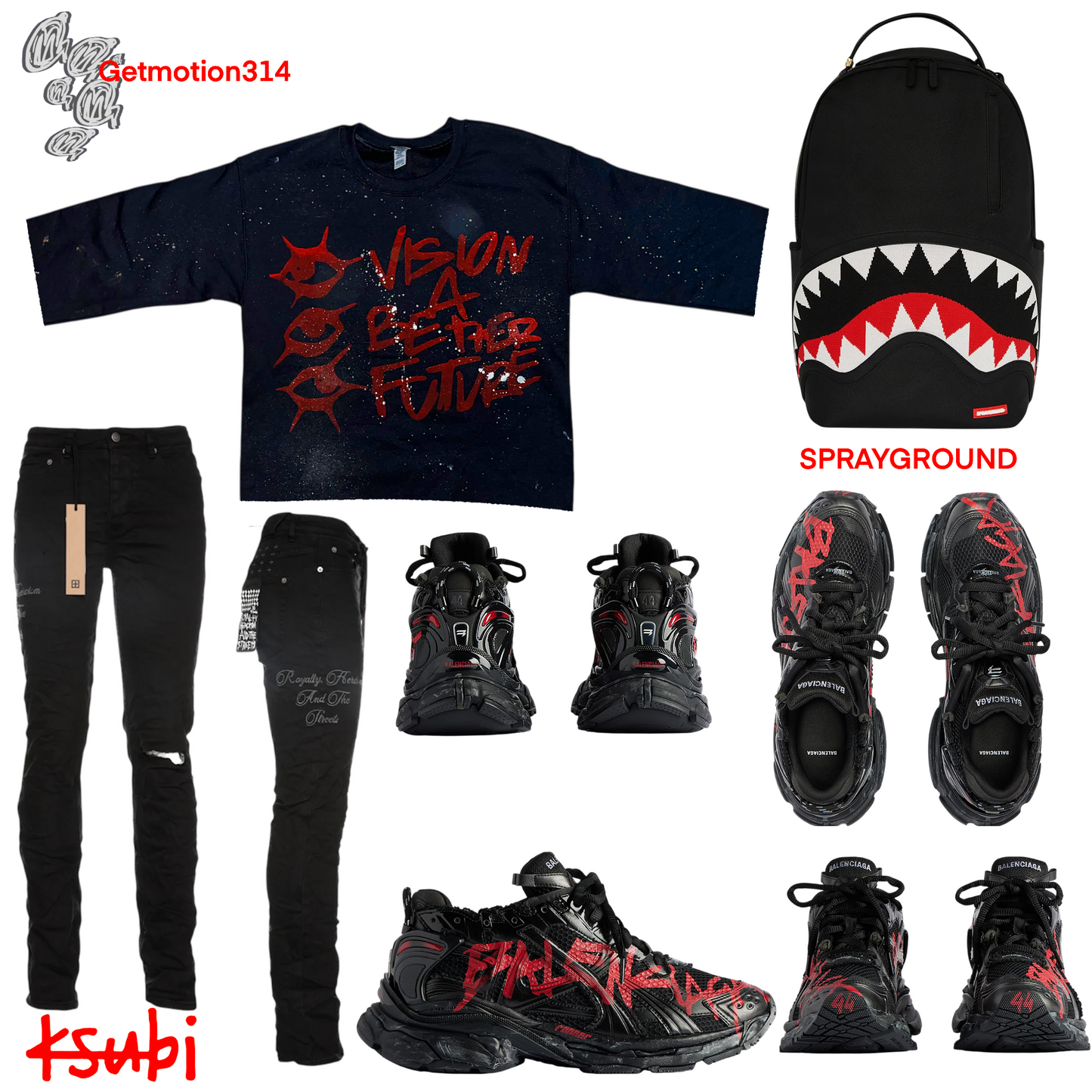 Red/Black  Visionary Shirt