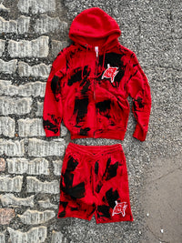 Red abstract set