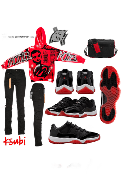 Varsity 12s graffiti hoodie