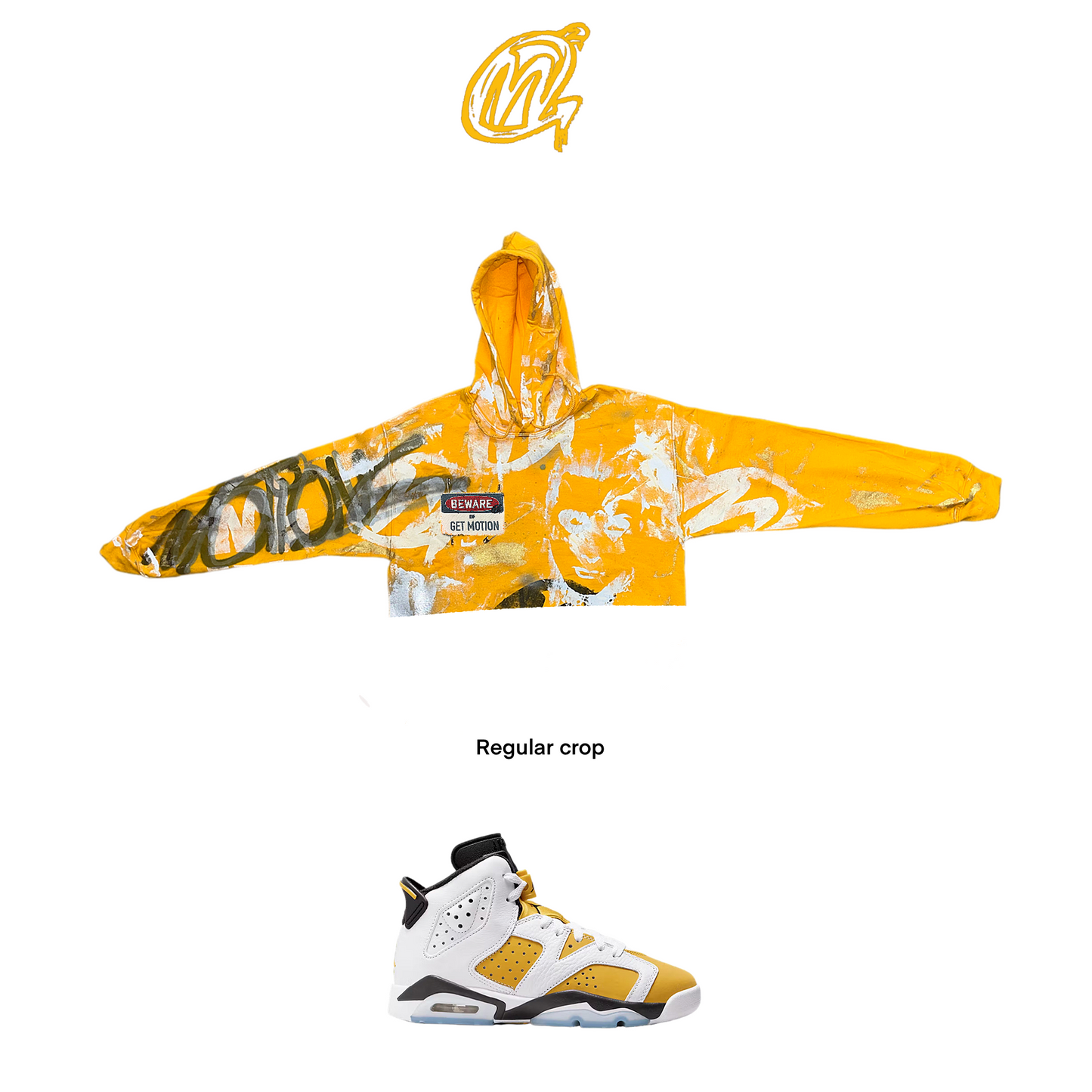 jordan ochre 6 Graffiti Hoodie [[crop]]