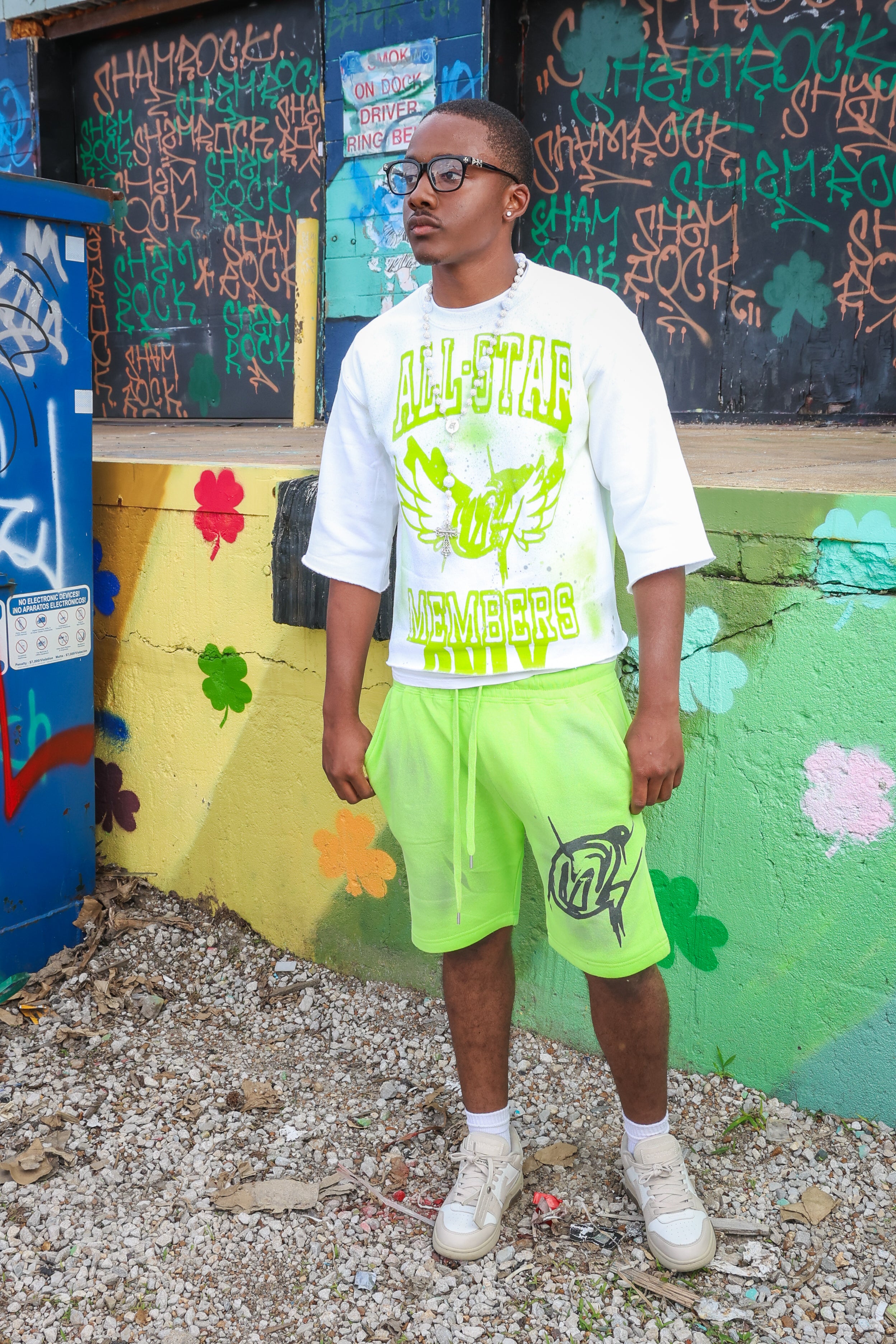 Neon Green Short Set