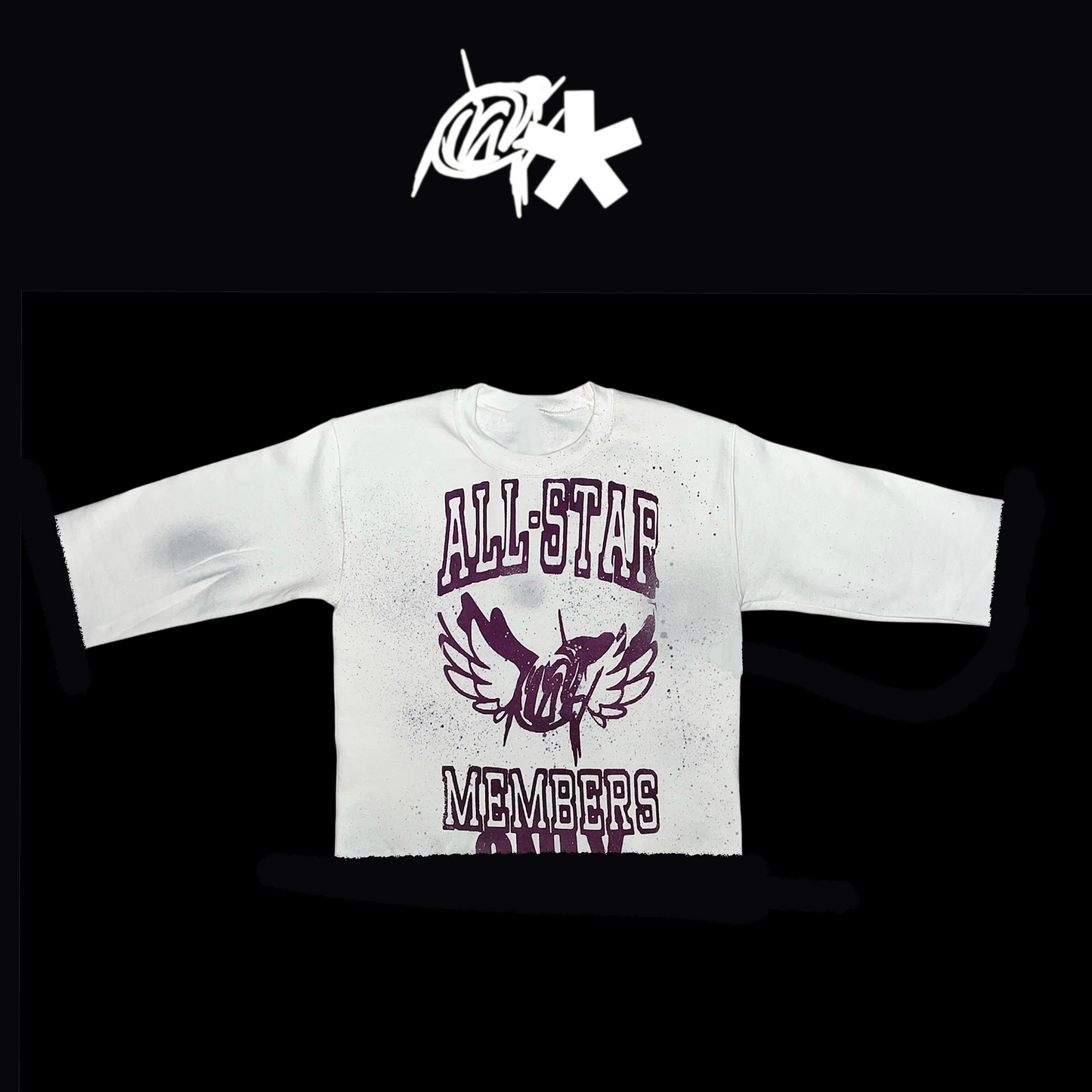 Purple ALL-star  graffiti shirt
