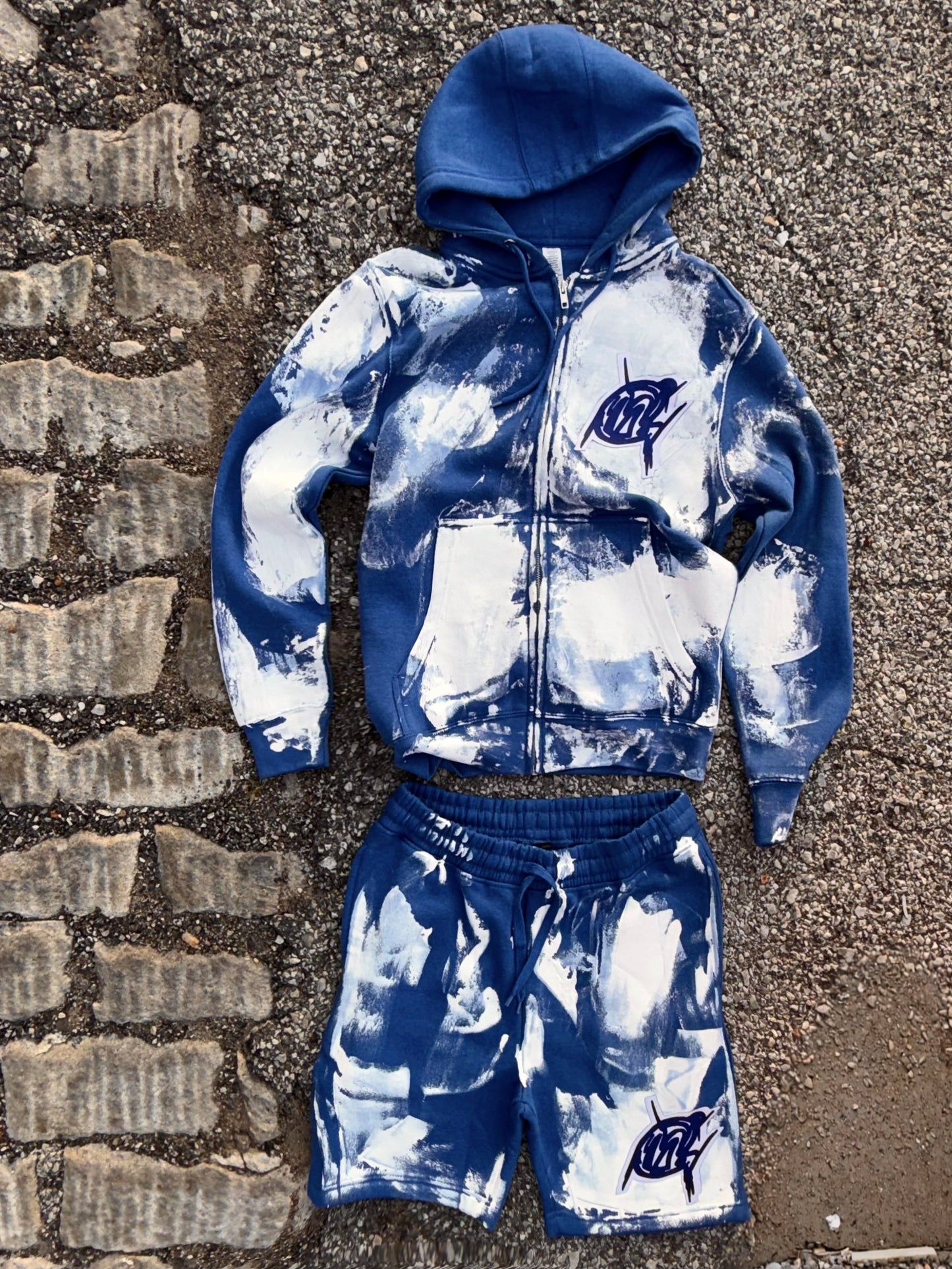 Blue  abstract set