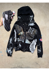 Black Lace eagle Zip-Up ( only 1 made)