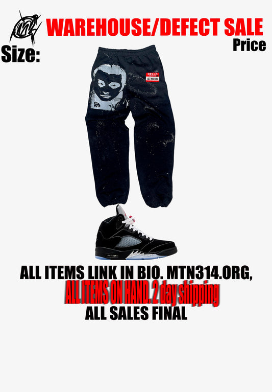 Warehouse sale mettalic 5s joggers