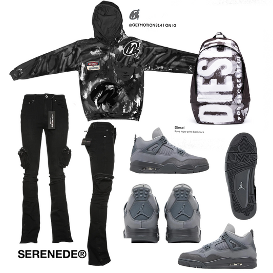 WET CEMENT 4s Graffiti a hoodie