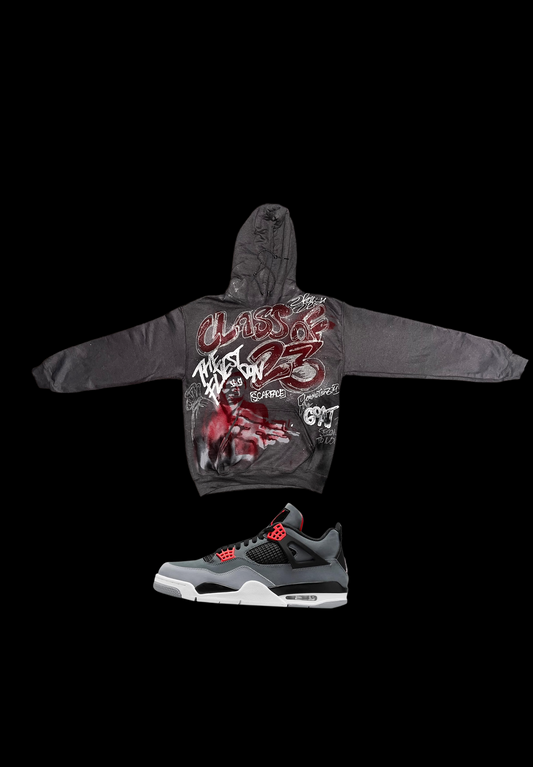 Warehouse sale graffiti hoodie