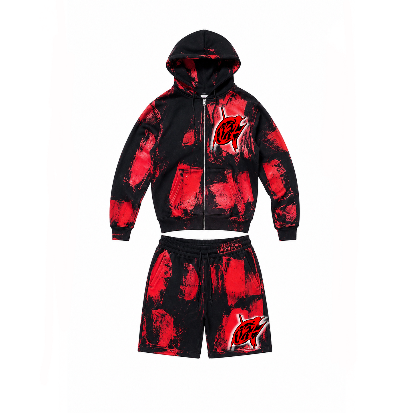 ABSTRACT Red/BLACK  set