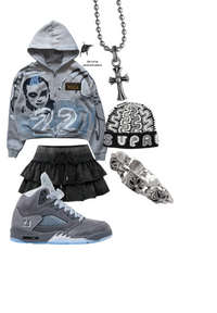 Wolf Grey 5s HEAVYWEIGHT ZIP-UP