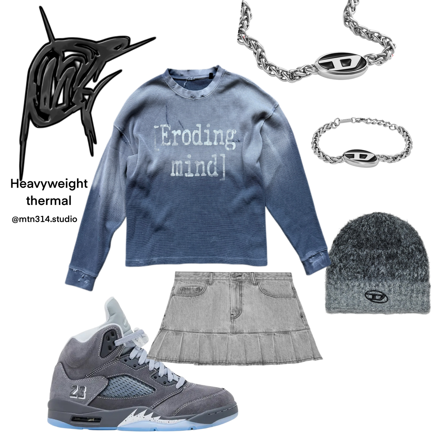 Wolf Grey 5s Heavyweight Thermal