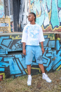 Bright Blue Short Set