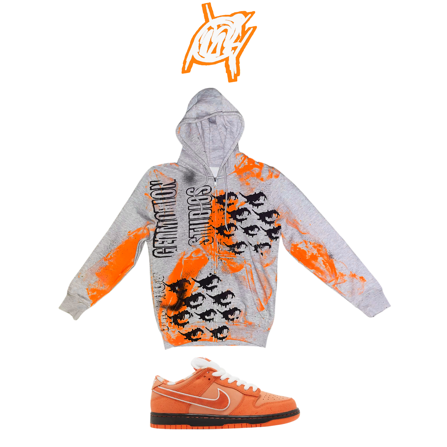 Orange and black   Legacy Zip Up