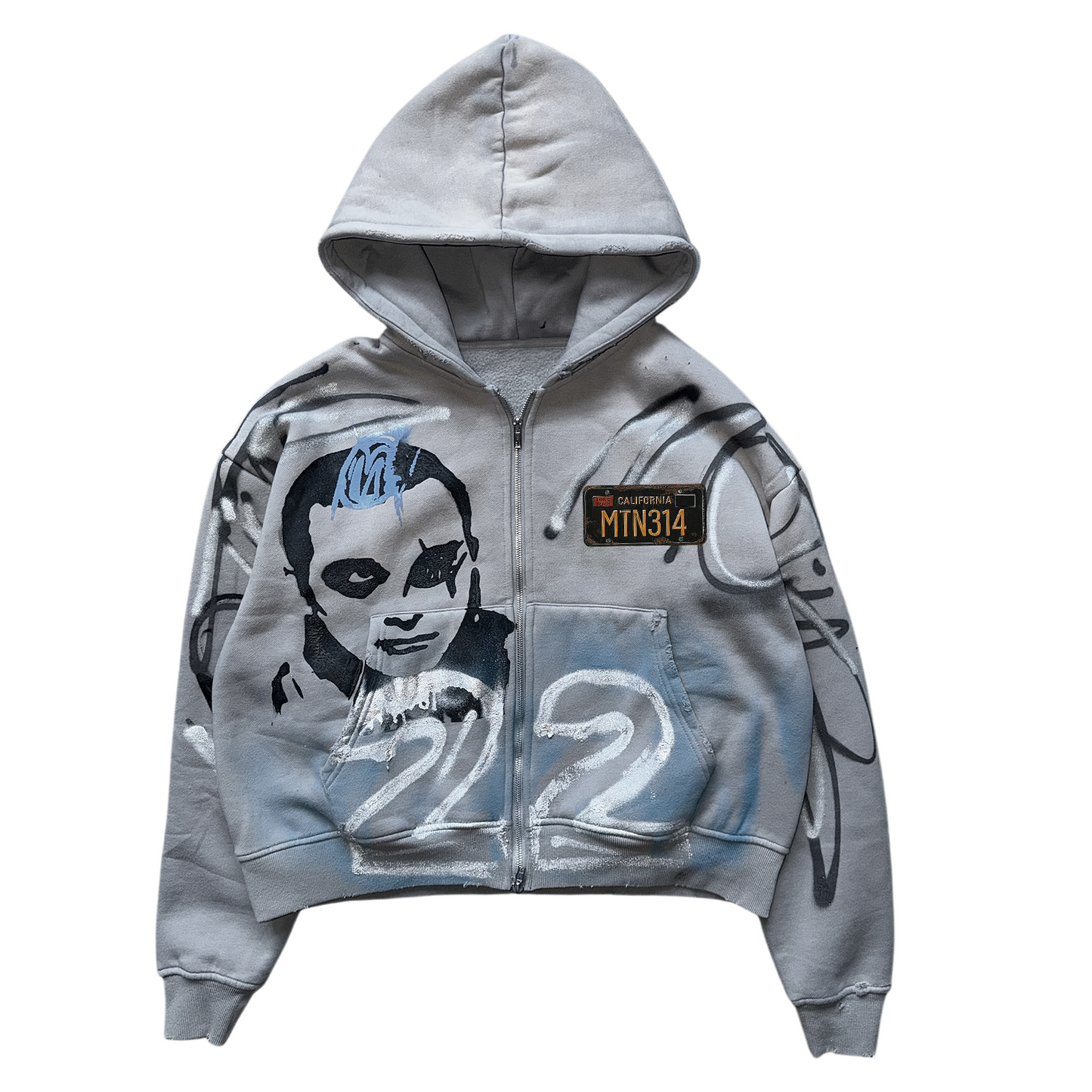 Wolf Grey 5s HEAVYWEIGHT ZIP-UP