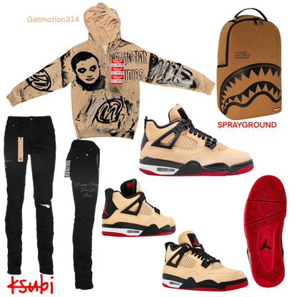 Pizza 4s  graffiti zip up