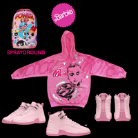 Pearl Pink graffiti hoodie