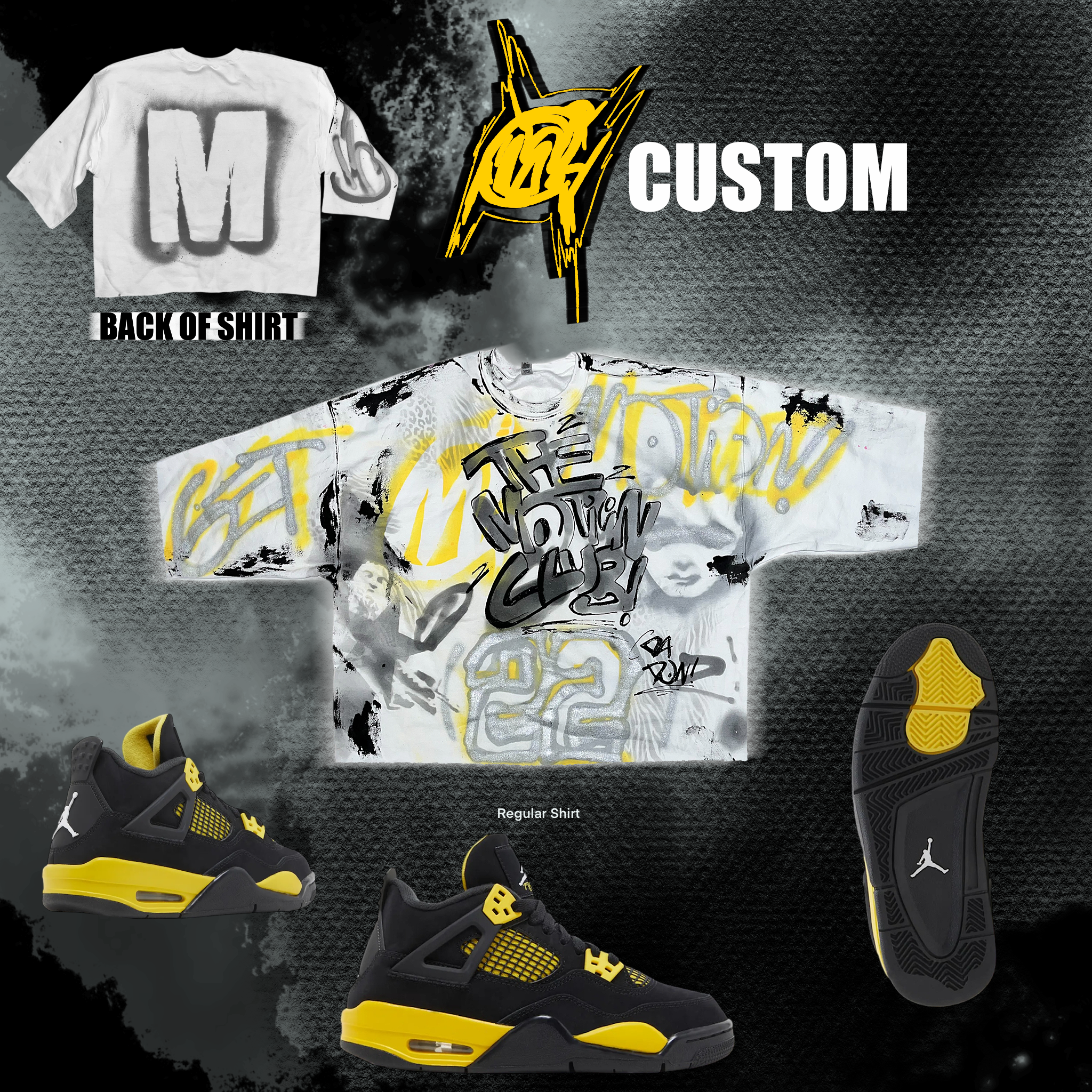 Yellow OG graffiti shirt