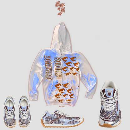 Blue and brown   Legacy Zip Up