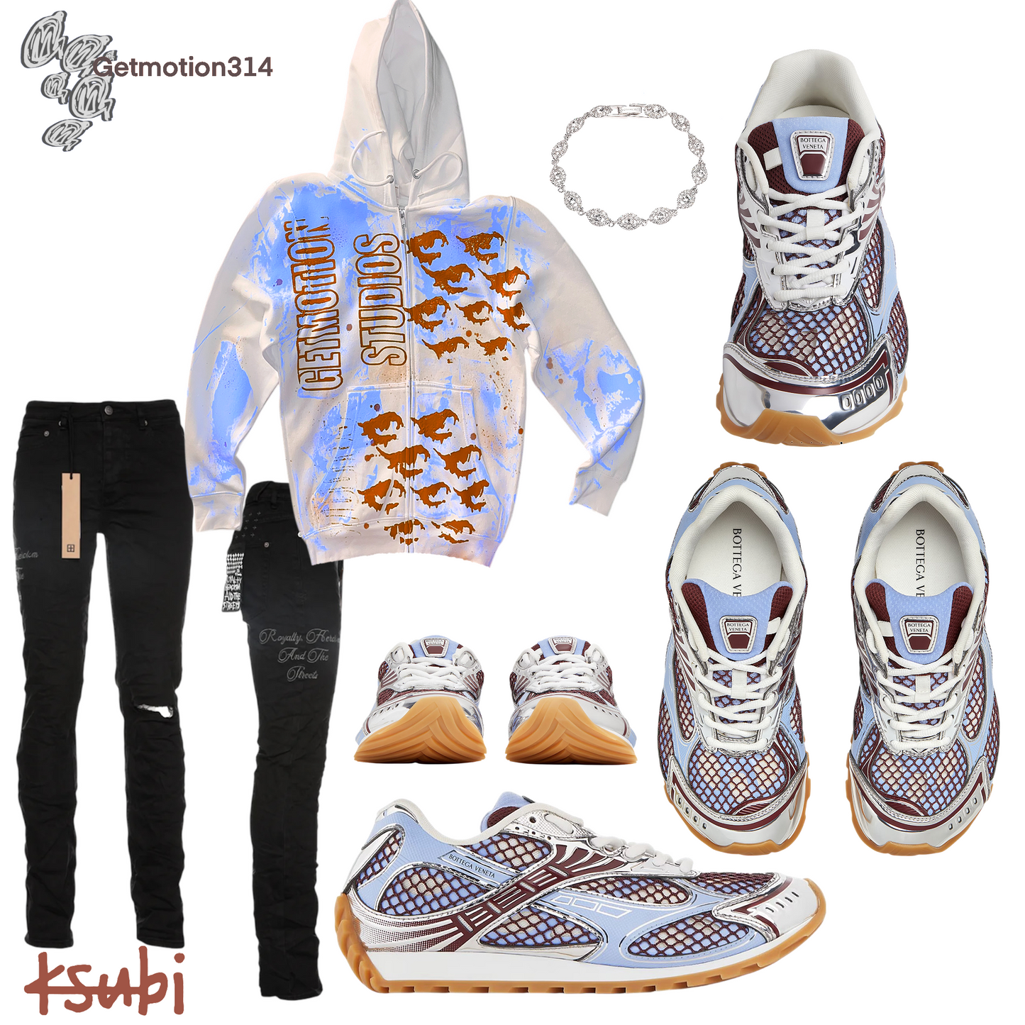 Blue and brown   Legacy Zip Up