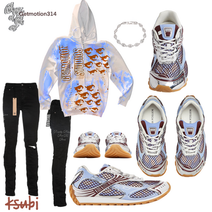 Blue and brown   Legacy Zip Up