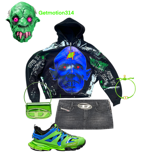 MONSTER Graffiti zip up