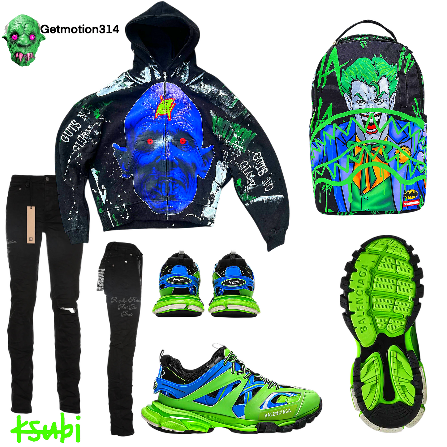 MONSTER Graffiti zip up