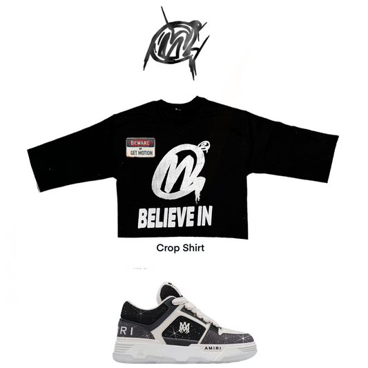 Crop Black OG  graffiti shirt
