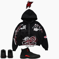 Bloodline 12s heavyweight ZIP-UP
