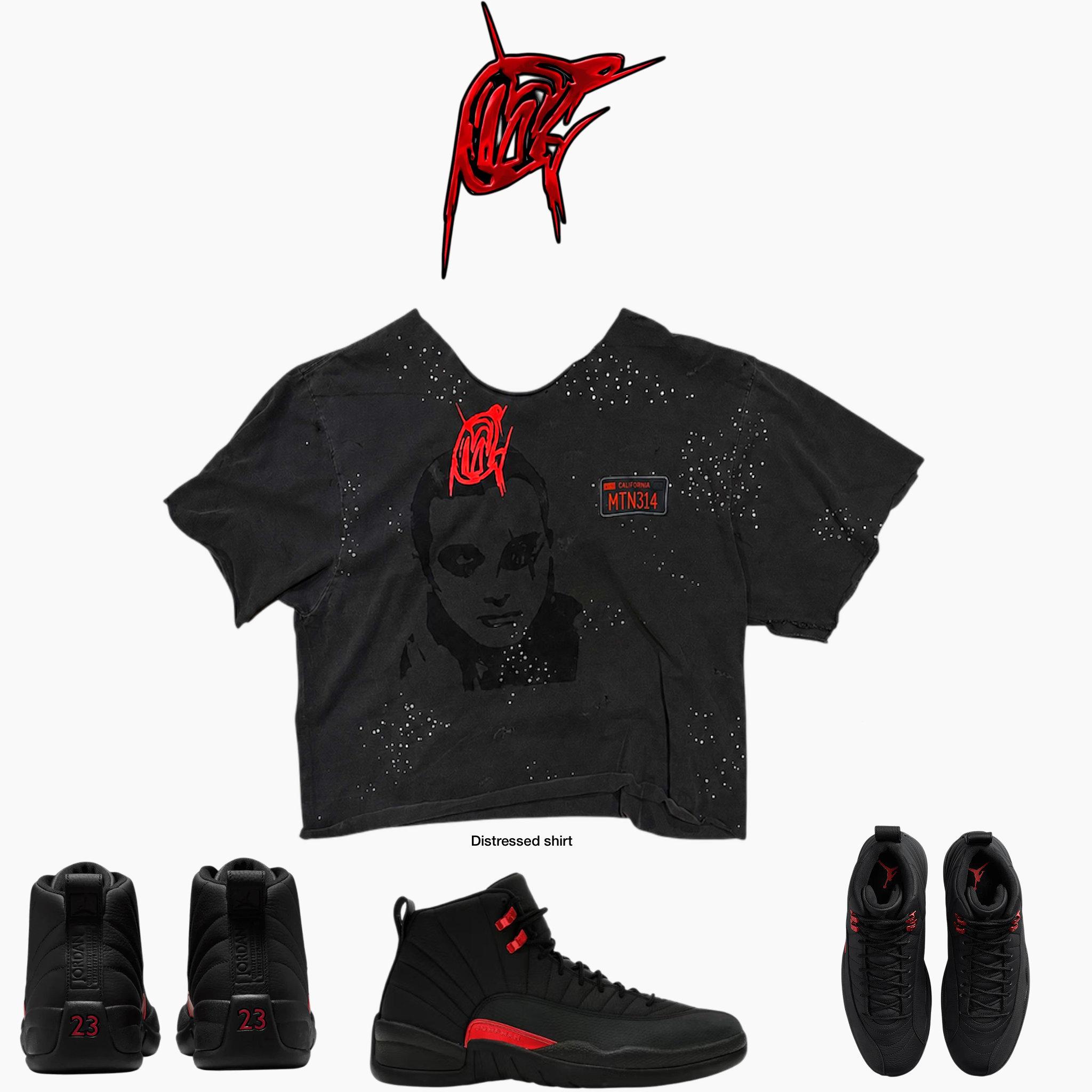 Bloodline 12 rhinestone shirt