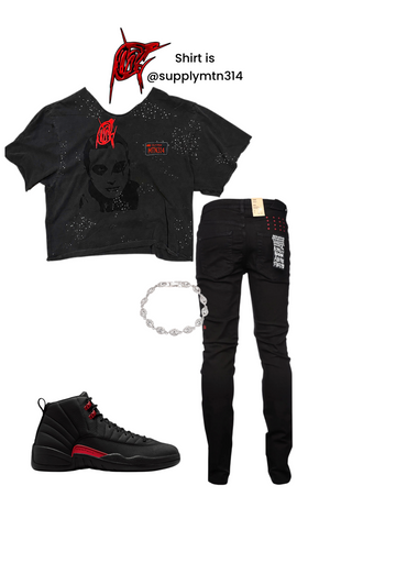 Bloodline 12 rhinestone shirt