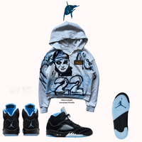 Distressed Carolina HEAVYWEIGHT Graffiti Hoodie