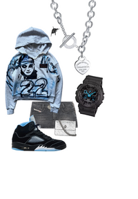 Distressed Carolina HEAVYWEIGHT Graffiti Hoodie