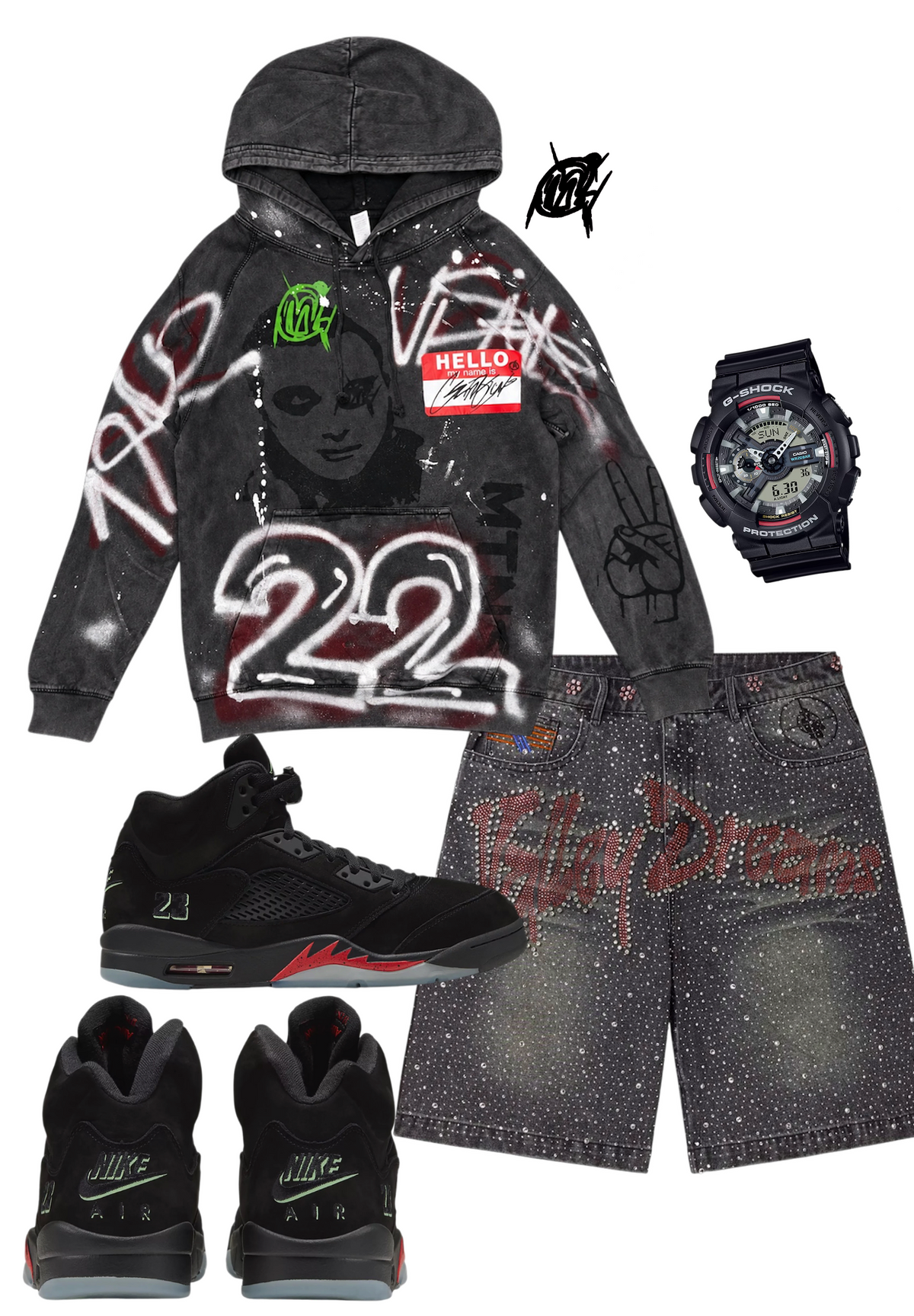 Halloween 5s Graffiti Hoodie