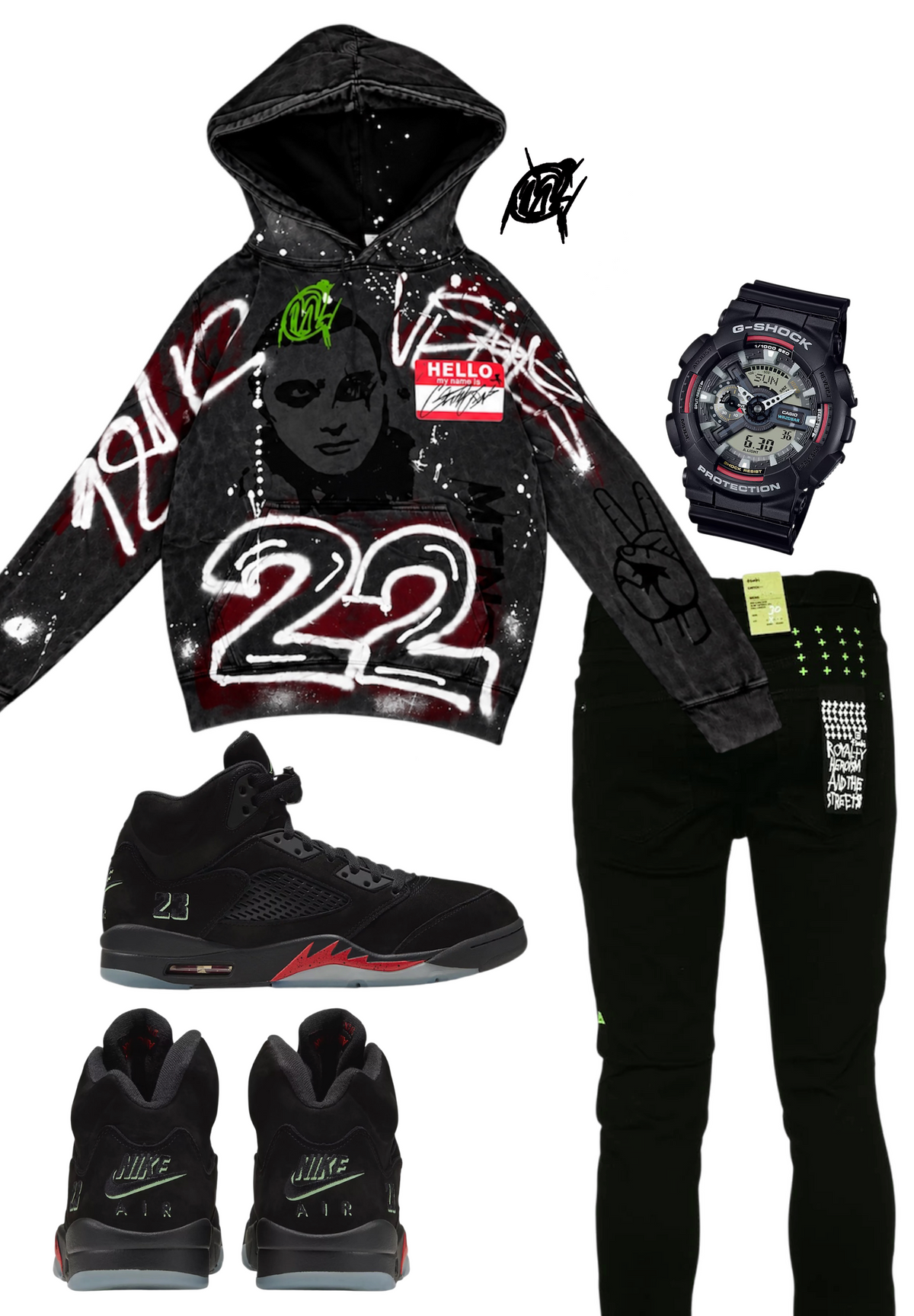 Halloween 5s Graffiti Hoodie
