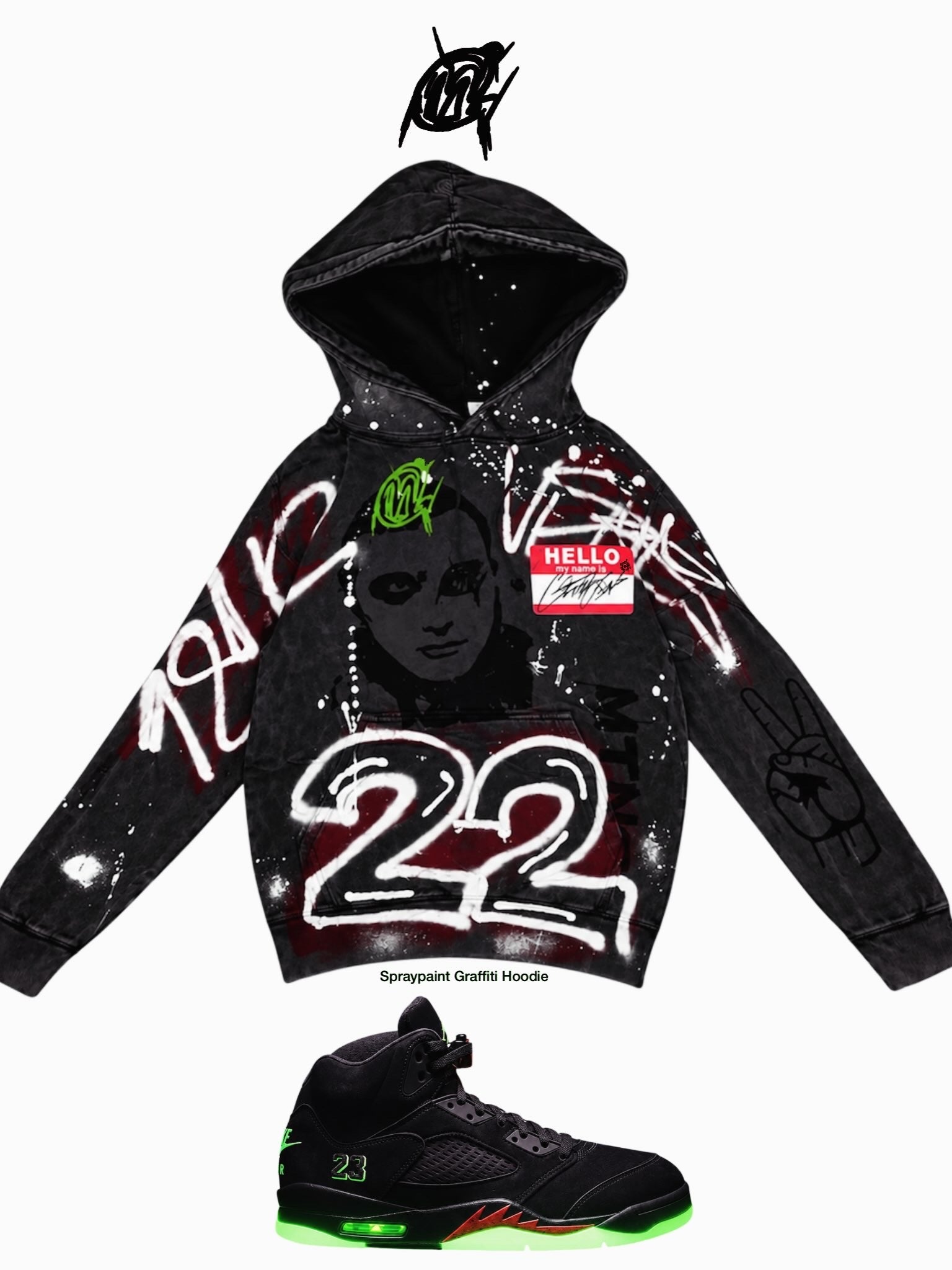 Halloween 5s Graffiti Hoodie