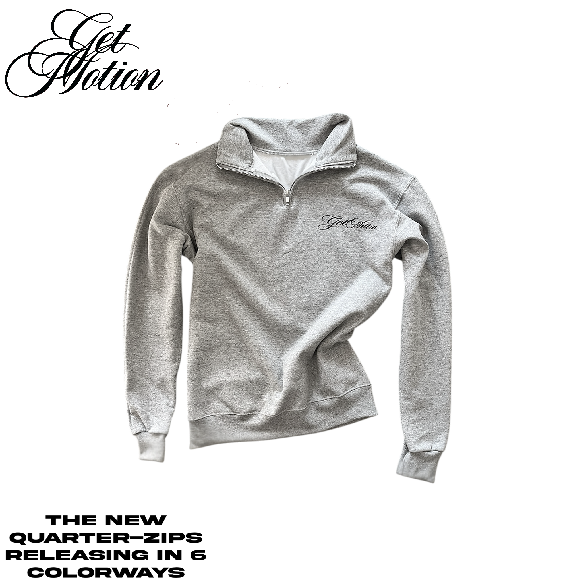 Opium Grey Green Quarter zip