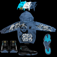 Gamma 11s  graffiti hoodie
