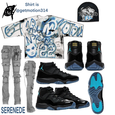 Spray-paint Gamma 11s  graffiti shirt