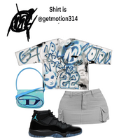 Spray-paint Gamma 11s  graffiti shirt