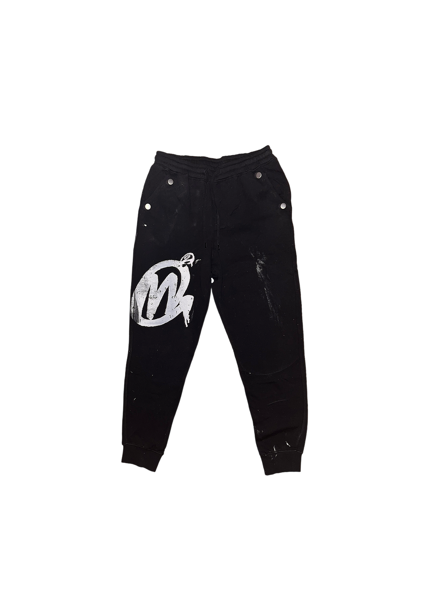 Black Distressed sweatpants