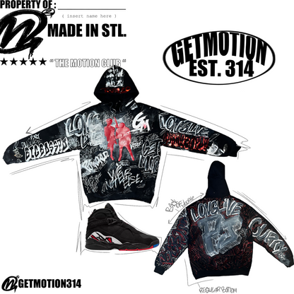 Custom Graffiti Hoodie (Read Instagram Highlight)