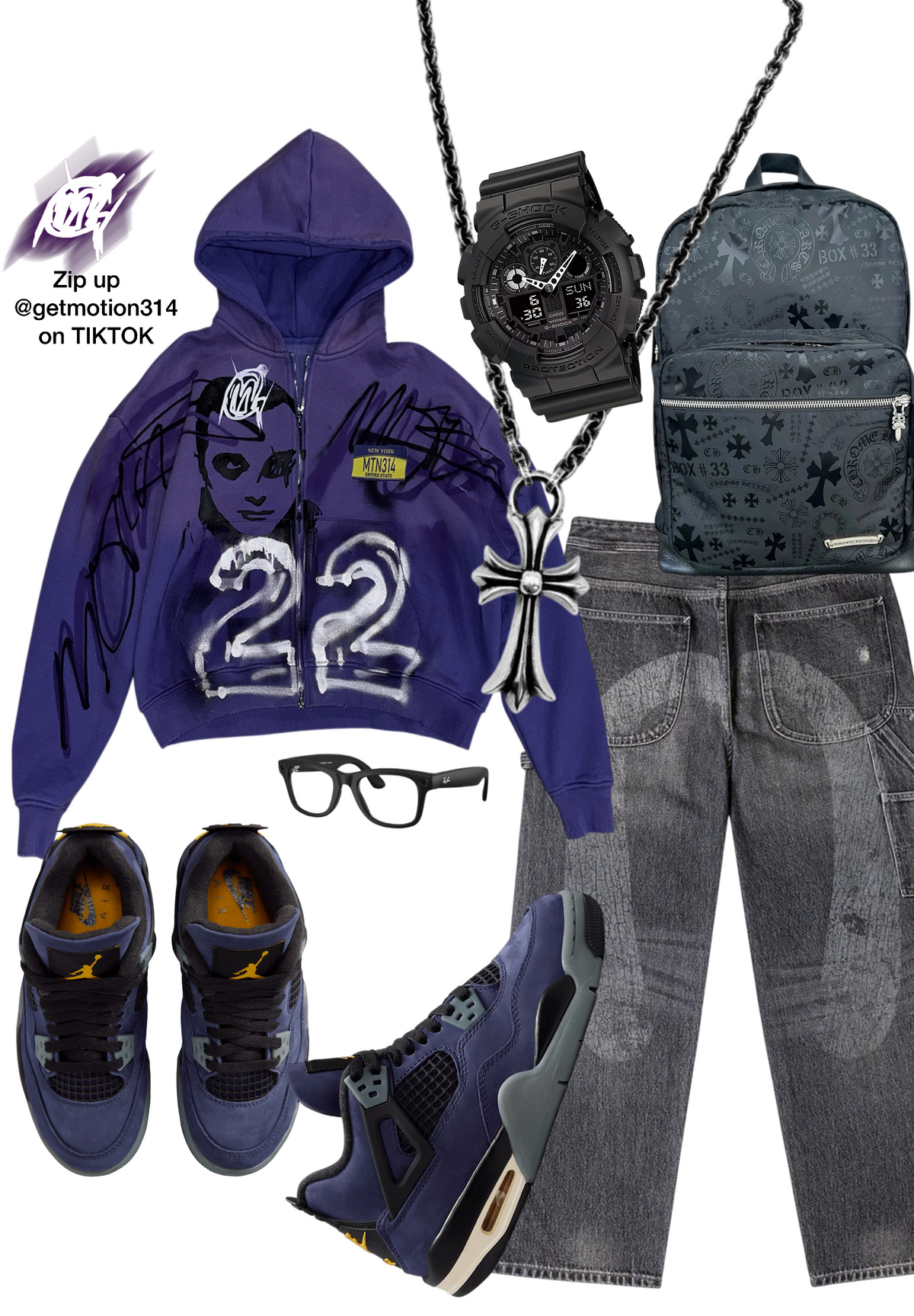 Deep purple  HEAVYWEIGHT ZIP-UP