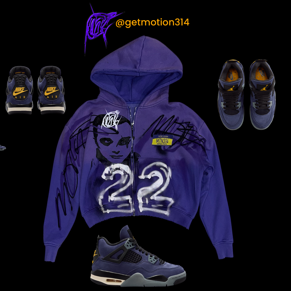 Deep purple  HEAVYWEIGHT ZIP-UP